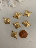 Jewelry connectors in gold 6 pieces