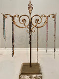 Cast iron Jewelry Stand,necklace display,salvaged fence part
