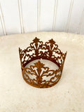 Lace crown, 3” medium metal  lace crown