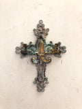 Metal cross, cross Finding , rust patina Plated Metal Stampings jewlery