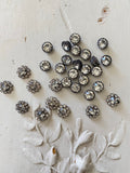 Mixed crystals round cushion crystals and rhinestone flowers (20 pcs)