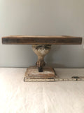Vintage claw foot stand,1 ball claw foot with barn wood,bathtub feet