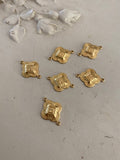 Jewelry connectors in gold 6 pieces