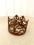 Lace crown, 3” medium metal  lace crown