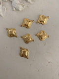 Jewelry connectors in gold 6 pieces