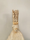 Metal crown,tall leaf feather crown for statues,busts and mannequins (1 3/4")