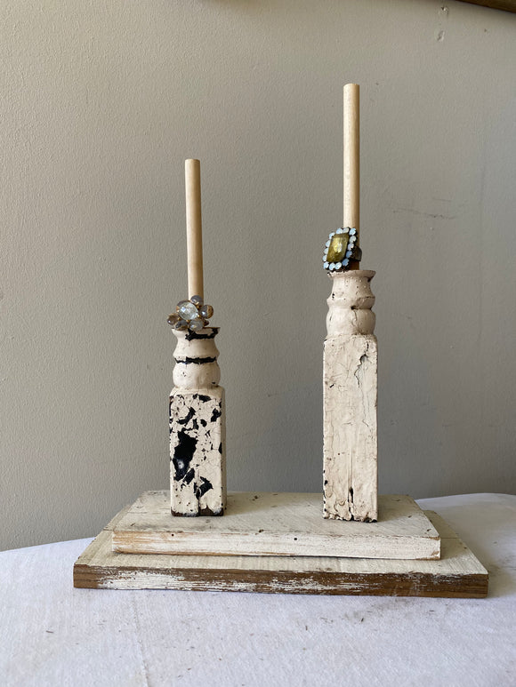 Ivory Ring stand, Ivory wood ring holder