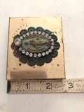 Small metal pill box virgin mary pendent,virgin mary charm piece finding-patina black,keep sake box,metal flowers,jewelry flowers