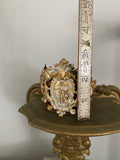 French lace crown light weight cherub metal on front of crown