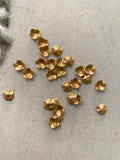 Beautiful small gold flowers 24 pieces
